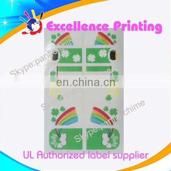 hot sale self adhesive populer custom nail art stickers