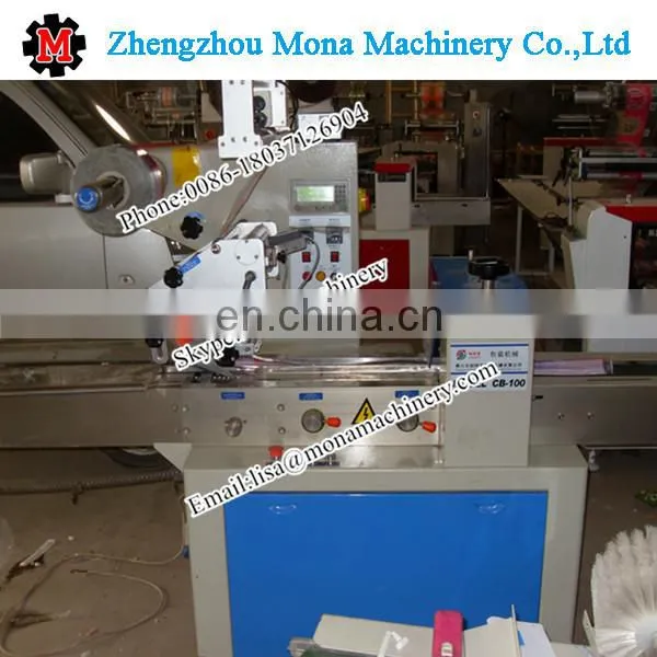 Small Scale Horizontal Sachet Pouch Bread Packaging Machine photo-3