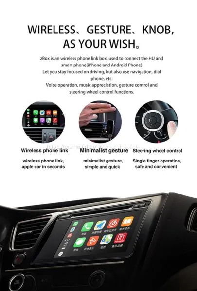 New Product Wireless Carplay Z-Box Android Auto Airplay Dongle Phone Link Gesture Recognition for Audi photo-5