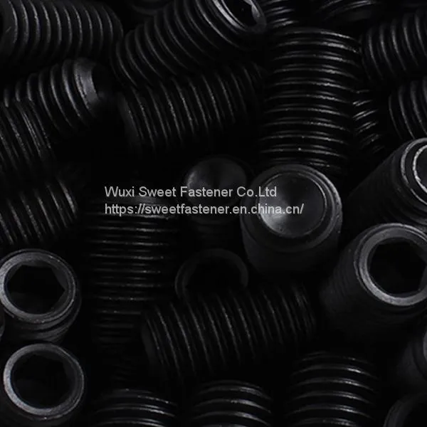 DIN916 Alloy Steel Hex Screw Grub Set Screw Socket Cap Screw in Black photo-4
