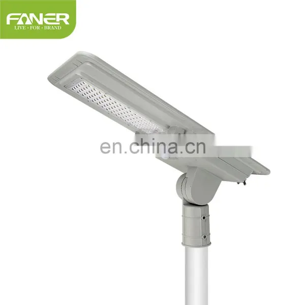 Faner Lighting 2020 New All in One Solar Street Light Outdoor Led Ip66 50W 100w 150W 5 Years Wattery Solar Street Light 100w photo-3
