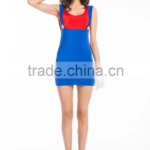 Super Mario Luigi Sister Sexy Women Ladies Fancy Dress Costume Hen Night Party photo-2