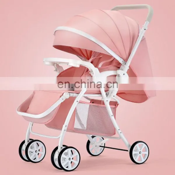 Cheap Baby Stroller Stainless Steel Frame Oxford Canopy Good Baby Pram photo-4
