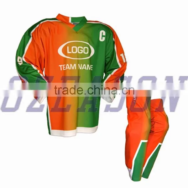 Hot Sale Custom Design Sublimation Hockey Jerseys Matched Ice Hockey Socks Quality Choice photo-3