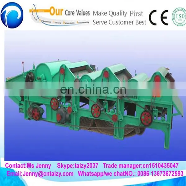 Old Waste Cotton Opener/ Textile / Fiber /waste Cloth Rag Opening Machine photo-3