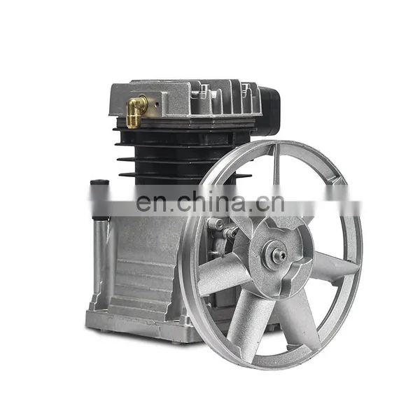 Bison China Wholesale 8Bar 1000Rpm 3.5Hp 2.6Kw Italy Air Compressor Head With Pulley photo-3
