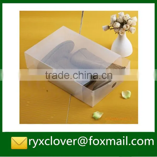 Customized Made Shoe Packaging Boxes With Clear PVC/PP Plastic photo-2