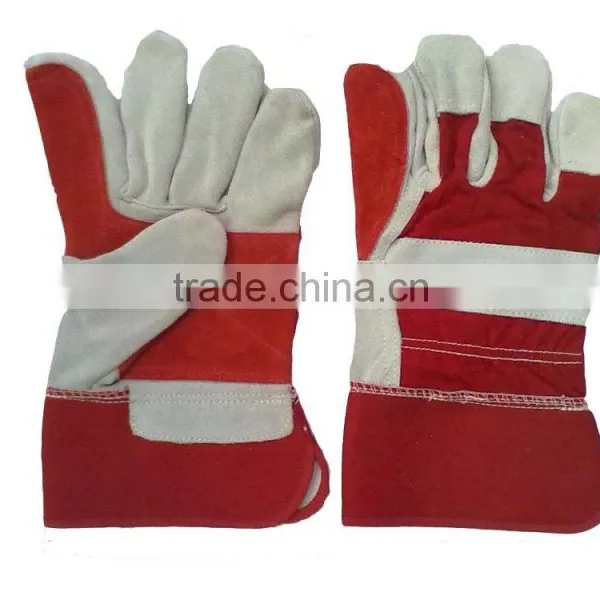 Split Leather Safety Gloves Palm and Double Palm photo-4