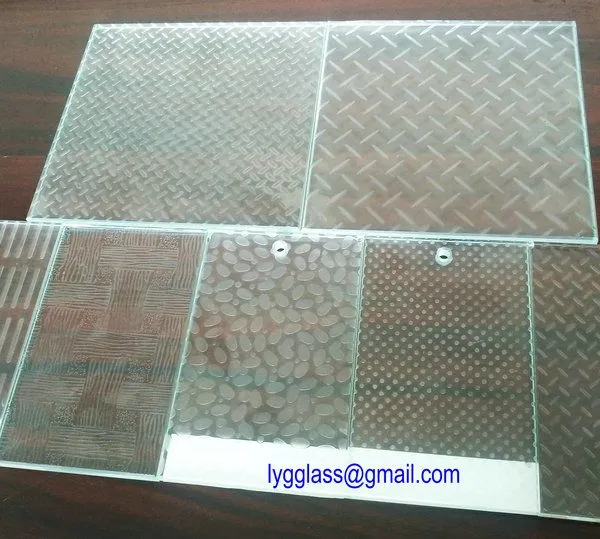 3-12mm Acid Etched Glass, AG Glass, Anti- Skiding Glass