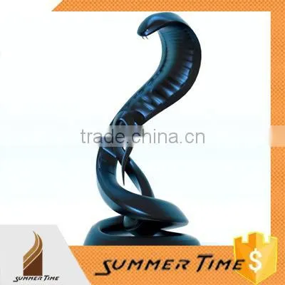 Stainless Steel Forged Snake Sculpture for Interior Home Decoration photo-3