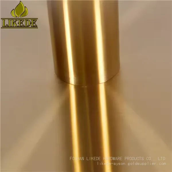 High Quality Brushed Titanium Golden Table Base Stainless Steel Copper Chrome Coffee Table Legs Made of Premium Metal photo-5