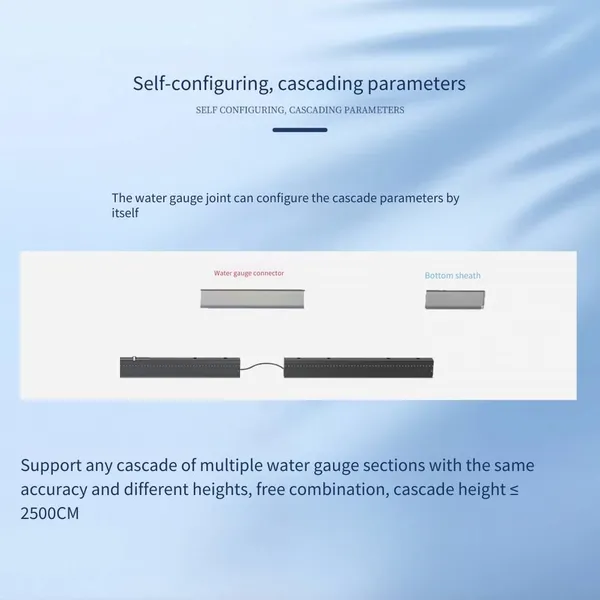 Electronic Water Gauge for Real-time Monitoring of Water Level and Liquid Level, Stainless Steel Flow Velocity and Flow Rate, Flood Prevention Alarm, and Hydrological Sensor photo-4