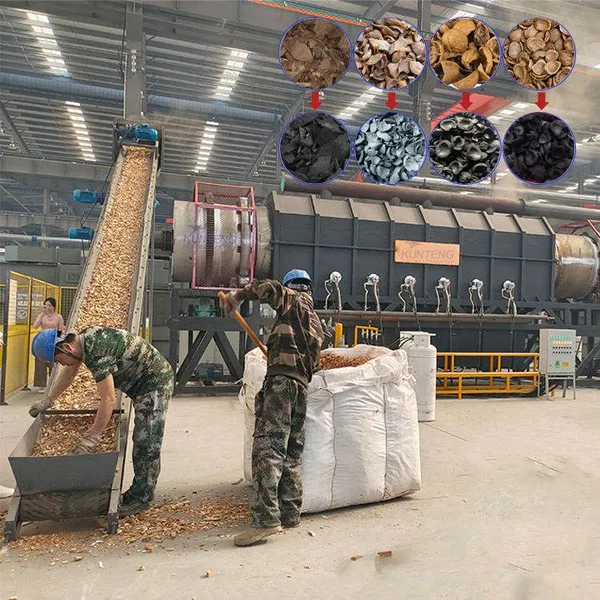 Automatic Hazelnut Shell Palm Shell Coconut Shell Edge Scrap Charcoal Making Processing Equipment