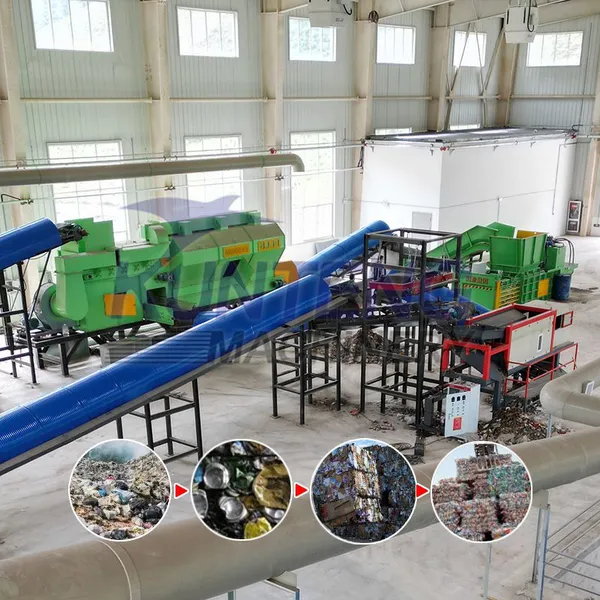 Large Scale Organic Waste Domestic Solid Waste Classification and Treatment Production Line EPC