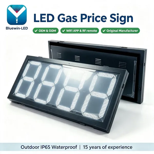 350W Control System Price Sign LED Fuel Price Sign for Gas Station 12