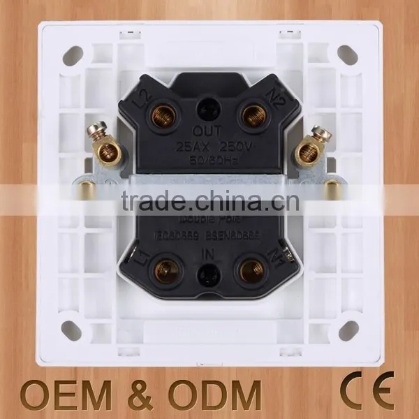 Fashion White 20a China Wall Switch With Neon Light photo-3