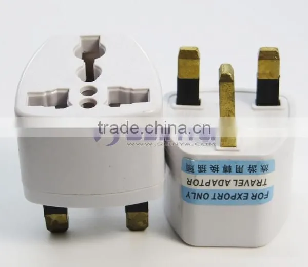 Wholesales Cheap Price AU US EU to UK Adapter Converter 3 Pin AC Power Plug Adaptor Connector photo-2