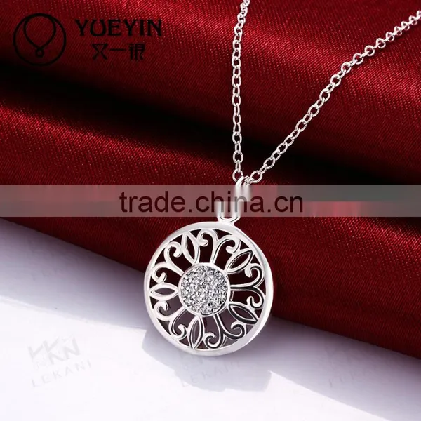 Newest Pure Silver Plated Necklace Designs Jewelry photo-4