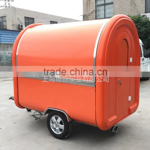 Orange 7.6*5.5ft Newest Food Trailer Food Cooking Van/Food Van Takeaway Trailer China's Outstanding Manufacturing Plant In Line photo-6