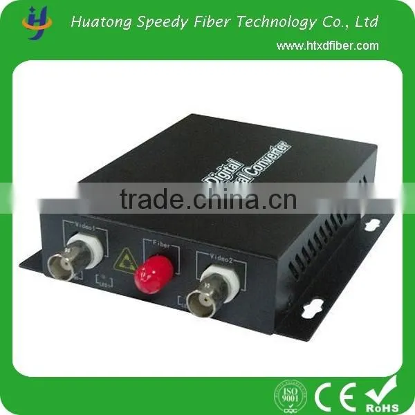 Video Data Optic Transceiver 2 Channel Video Data Optical Fiber Transmitter and Receiver