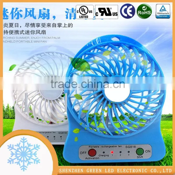 Funny Style Outdoor Pocket Mini Rechagable Fan New 2016