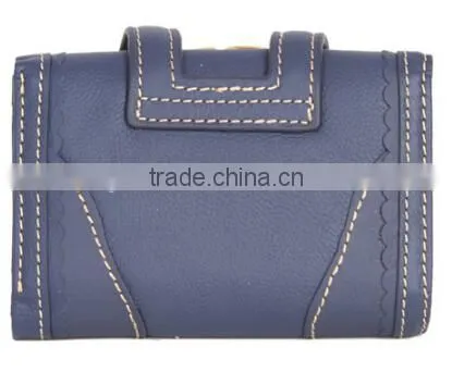 2015 New Design Promotion Pretty Leather Women Short Purse Shenzhen Wallet photo-3