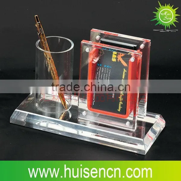 Acrylic Pen and Card Holder Stand