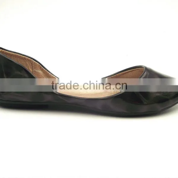 2016 New Fashion New Leather Popular Design Lady Flat Shoes in Stock photo-2
