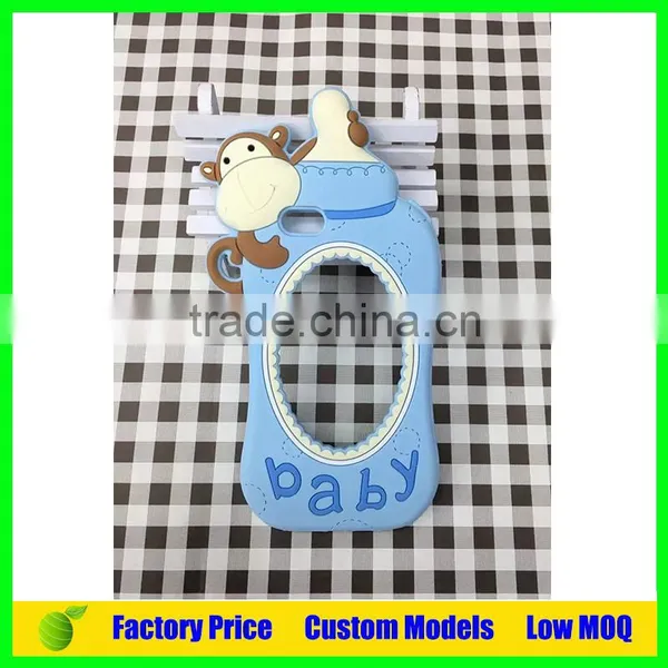 Monkey Baby Feeder Custom Silicone Mobile 3d Phone Case for Iphone 6 6plus Cell Phone Back Cover Case photo-6
