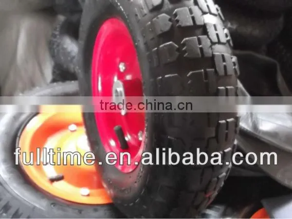 High Quality Manufacturer Rubber Tire 13 x 4 - 6 Wheels and Axels photo-4