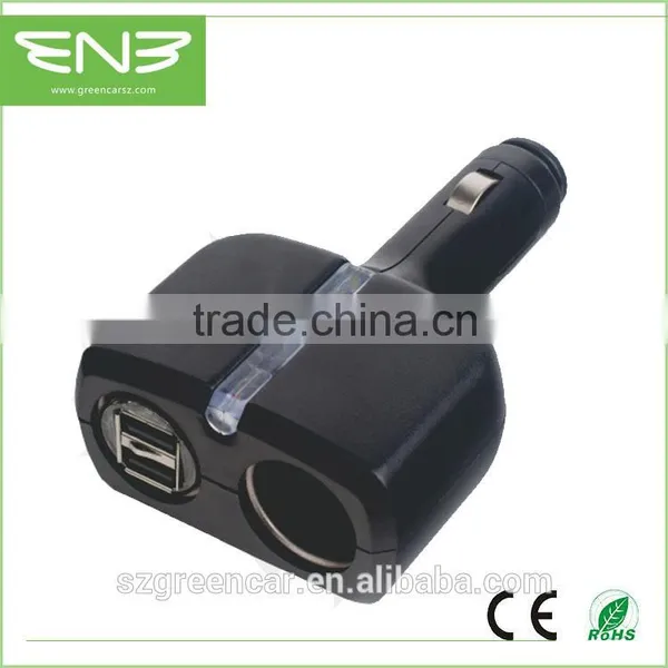 Car Charger Twin USB and Socket for Phones Tablets and GPS Consumer Electronics