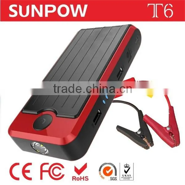SUNPOW Portable Power Bank 12v Dual Usb Car Charger Jump Starter photo-3