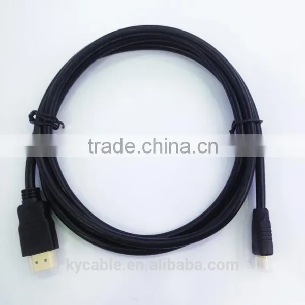 Factory Price Full HD 1080P 3D Supported Hdmi to Micro Hdmi Line With Gold-plated photo-3