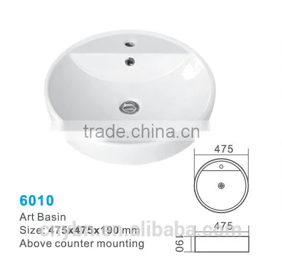 Sanitary Ware Ceramic Bathroom Basin_hand Wash Basin_art Basin photo-5