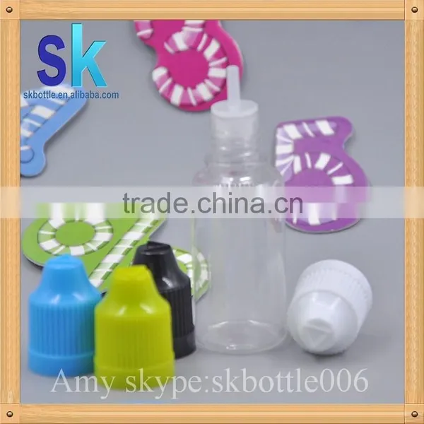 PET Bottle for e Cig Oil Empty Plastic e Liquid Bottle With Long Thin Tip photo-3