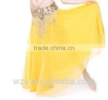 Ballroom China Supplier Two Layers Lady Chiffon Wholesale Belly Dance Skirt for Lady photo-2