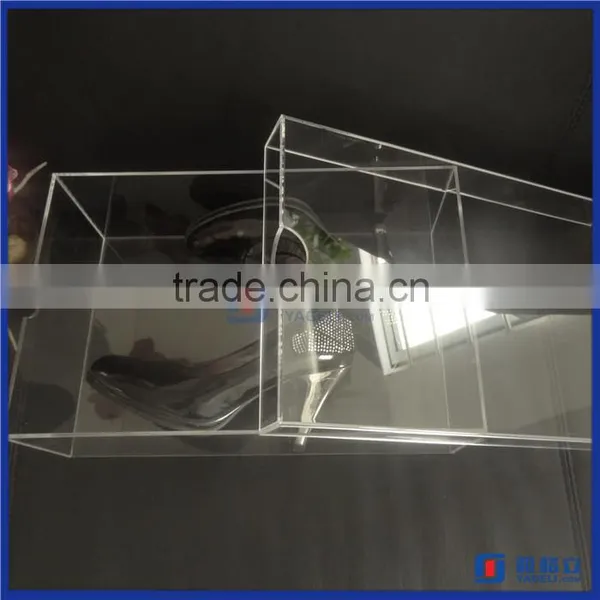 2016 Hot SAle!! Fashion Custom Clear Shoe Boxes Acrylic Sneaker Box photo-2