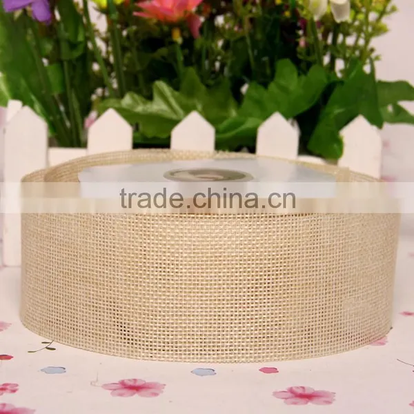 Colorful Rustic Burlap Ribbon,natural Jute Trim,hessian Burlap Trims for Decoration photo-2
