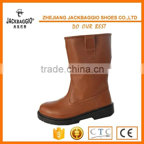 High Ankle Rubber Outsole Material Water Resistant Wholesale Steel Toe Safety Boots photo-2
