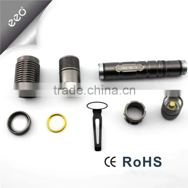 Cheap Wholesale Customized Aluminum Led Flashlight, Flat Led Flashlight