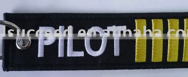 embroidery pilot keychain