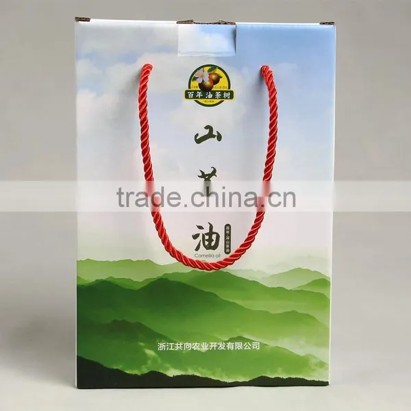 Corrugated Paper Packaging Box for China Tea-seed Oil Packing Box With Nylon String photo-2