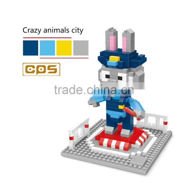 Newest Crazy Animals City blocks for kids