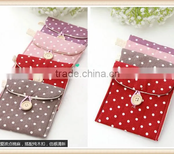 2014 New Designed Wholesale Canvas Coin Purse Wallet