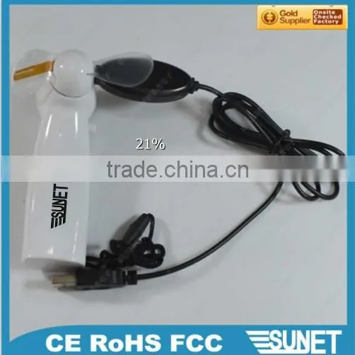 2016 SUNJET Promotional Customized PVC Personal Travel Mini Led Message Fans Shenzhen photo-5