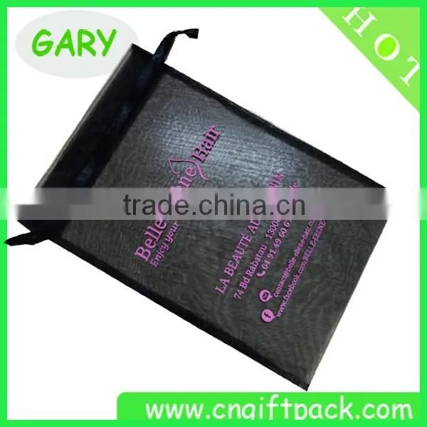 Black Organza Packaging for Weave Hair Packaging Material photo-2