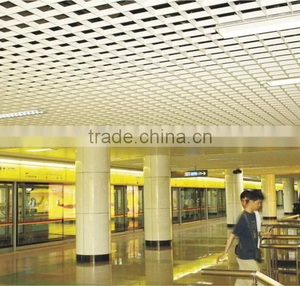 Factory Direct Sale White Aluminum Open Grid Ceiling, T Bar Matching Aluminum Suspended Ceiling Grid for Shopping Halls photo-6