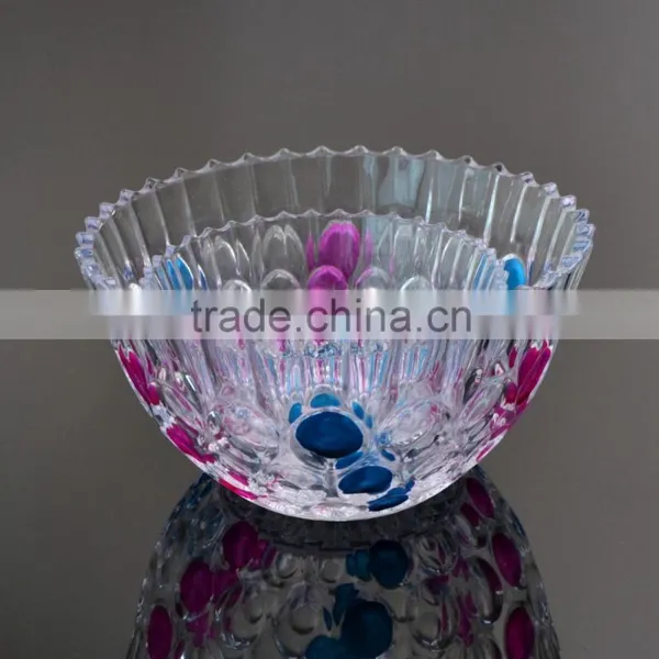 Kitchen Usuage Glass Dinnerware Colorful Bowl Set photo-2