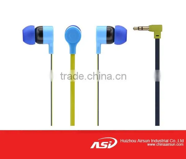 Flat Cable Earphone With Mic