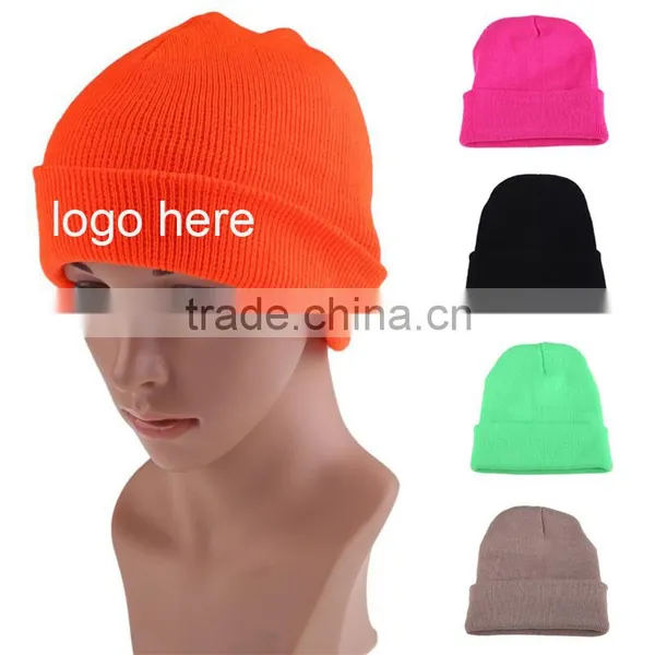 Fashion Oversized Cheap Hand Made Knitted Beanie For Wholesale photo-2